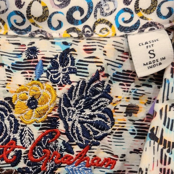 Robert Graham Givens Men's Small Button Down Shirt - Picture 12 of 12